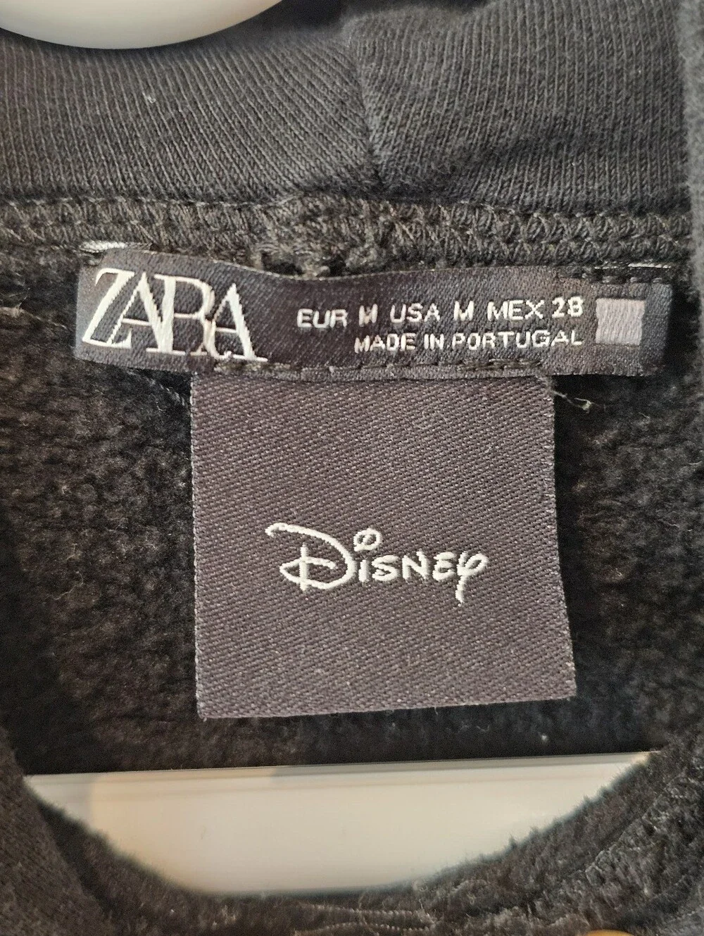 Zara Disney Bambi and Thumper Morning Mood Hoodie Sweatshirt Black Size Medium - Picture 6 of 8
